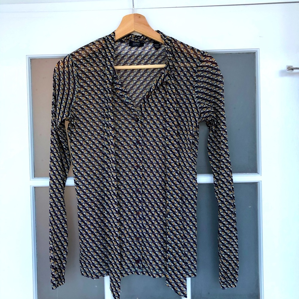 Esprit sheer blouse.